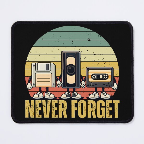 Item preview, Funny Floppy Disk, VHS, Cassette Retro Sunset - Never Forget designed and sold by legendaryskins.