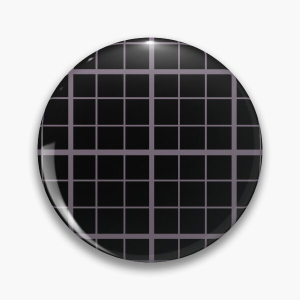Item preview, Grey On Black Grid Windowpane Check Design  designed and sold by PatternTitan.