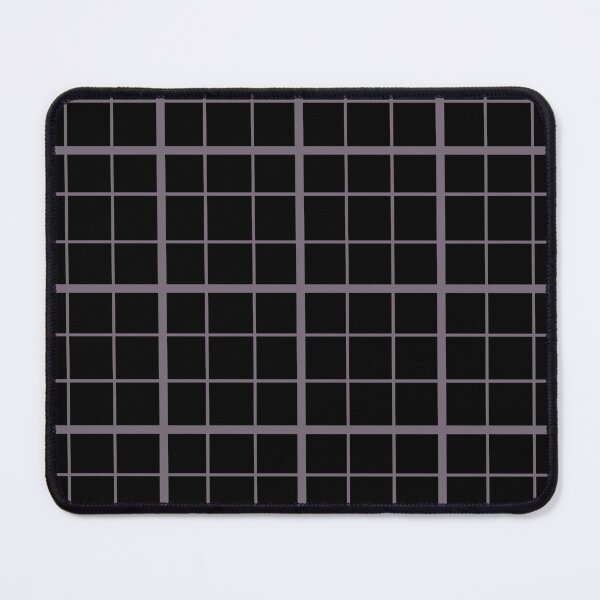 Item preview, Grey On Black Grid Windowpane Check Design  designed and sold by PatternTitan.