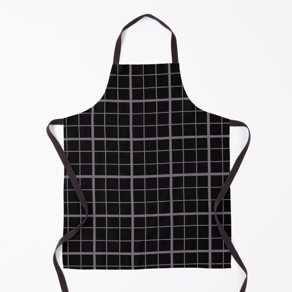 Item preview, Grey On Black Grid Windowpane Check Design  designed and sold by PatternTitan.