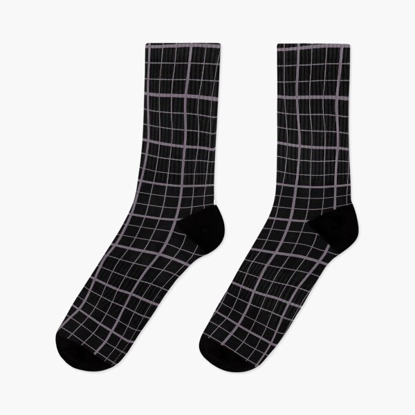 Item preview, Grey On Black Grid Windowpane Check Design  designed and sold by PatternTitan.