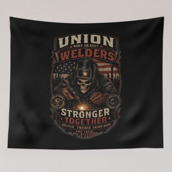 Item preview, Union Welders Stronger Together Shirt | Skilled Trades Brotherhood Welding Design designed and sold by LabCore.