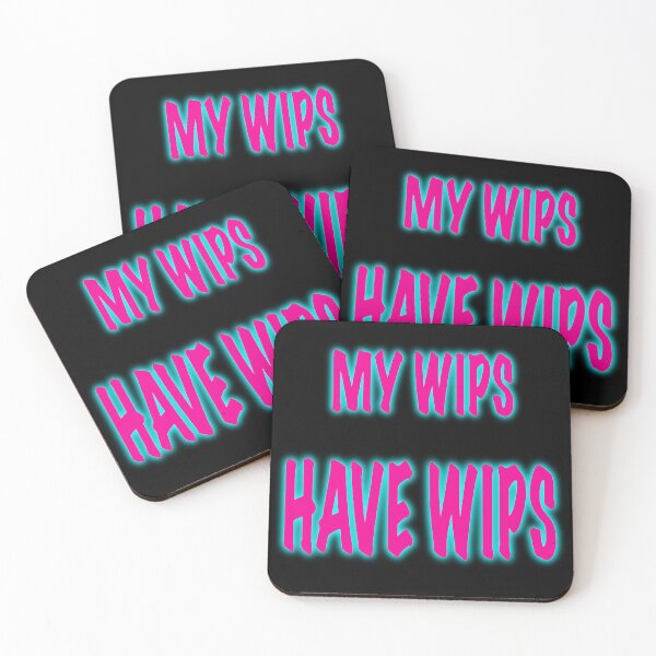 Item preview, My WIPs Have WIPs – Funny Knitting Neon Text Shirt, Crochet Humor Tee, Craft Chaos Gift designed and sold by ArtyWares.