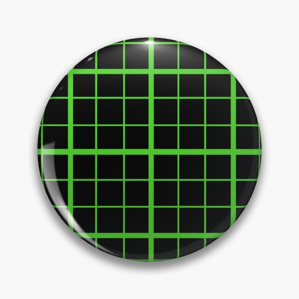 Item preview, Green On Black Grid Windowpane Check Design  designed and sold by PatternTitan.