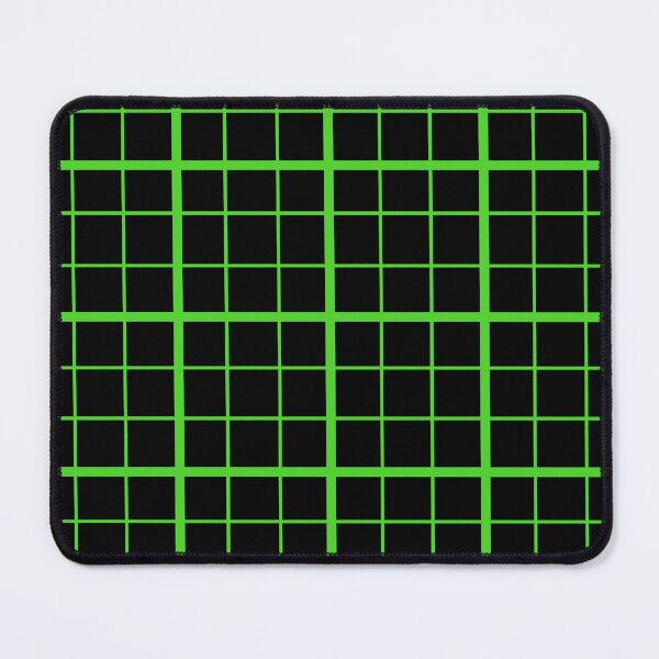 Item preview, Green On Black Grid Windowpane Check Design  designed and sold by PatternTitan.