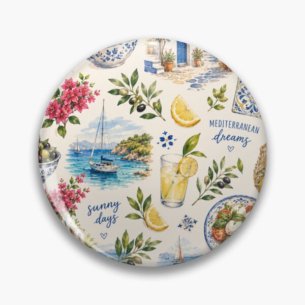 Item preview, Mediterranean Summer Pattern designed and sold by Aramdesing.