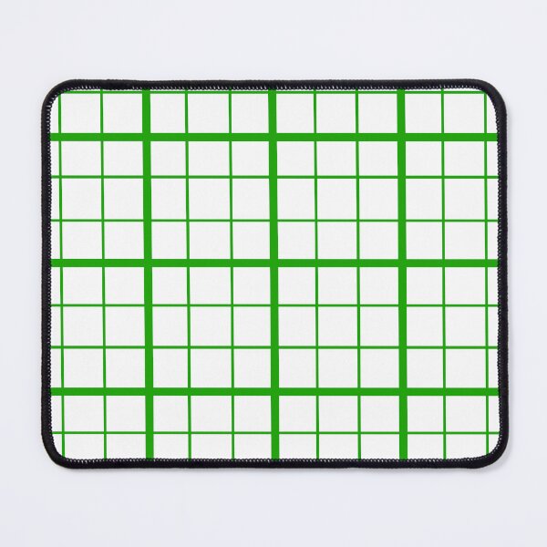 Item preview, Green On White Grid Windowpane Check Design  designed and sold by PatternTitan.