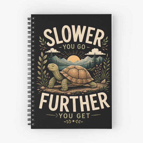 Item preview, Slow and Steady Turtle – Funny Motivational Tortoise Design designed and sold by MargaretaArt.