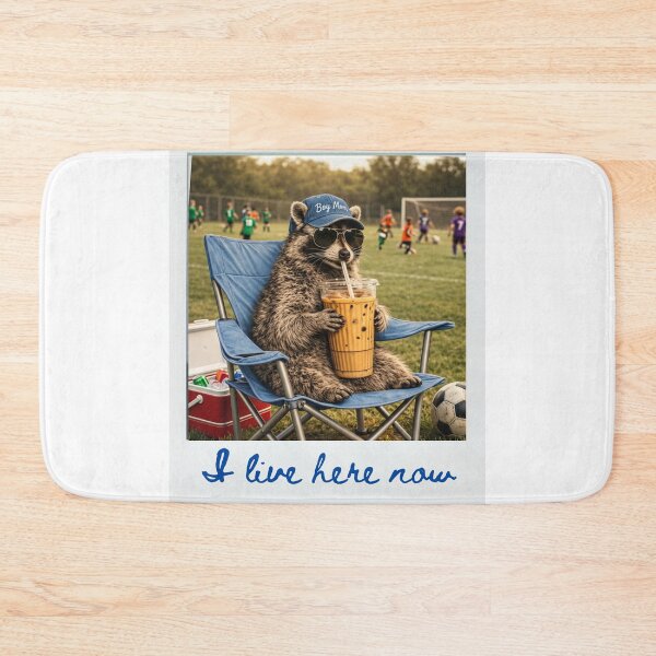 Item preview, Funny Soccer Mom - I live here now - boy mom designed and sold by loveforallages.