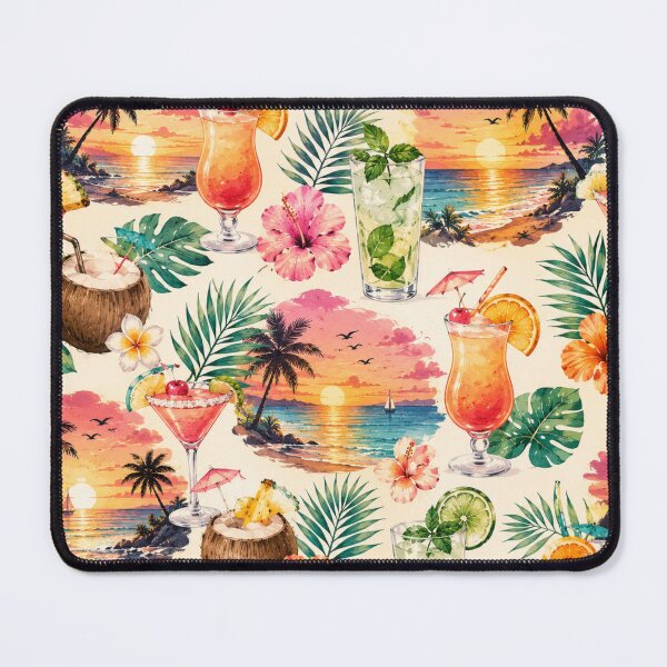 Item preview, Sunset Beach Cocktail Pattern designed and sold by Aramdesing.