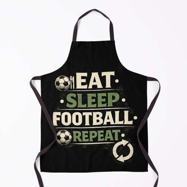 Item preview, Eat Sleep Football Repeat – Vintage Soccer Fan Tee designed and sold by WhisperFrame.