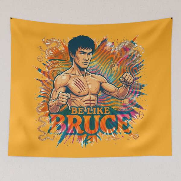 Item preview, Be Like Bruce - Explosive Retro Tie Dye designed and sold by CleverCulture.