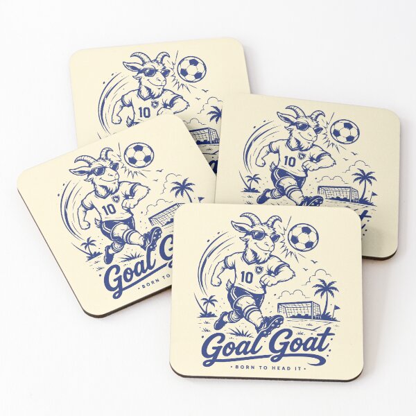 Item preview, Vintage Goal Goat Soccer Born To Head It designed and sold by 89shirts.