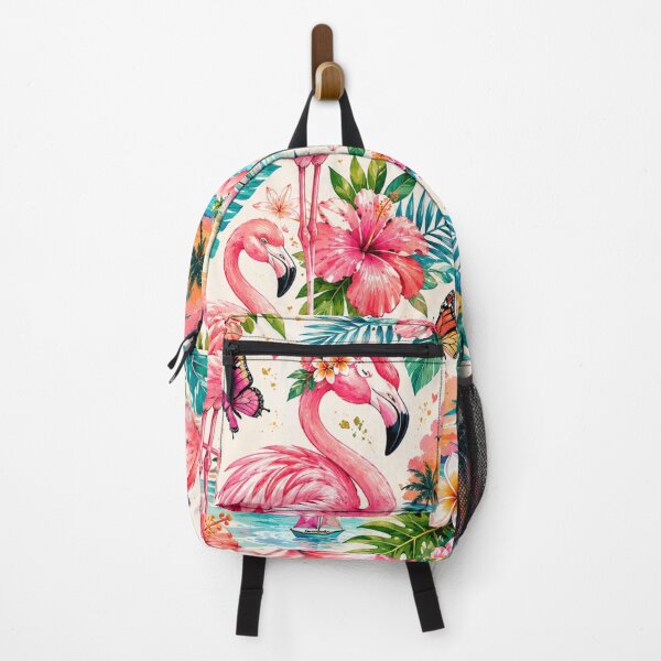 Item preview, Tropical Flamingo Paradise Pattern designed and sold by Aramdesing.