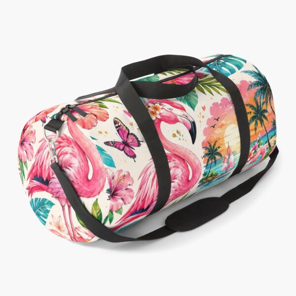 Item preview, Tropical Flamingo Paradise Pattern designed and sold by Aramdesing.