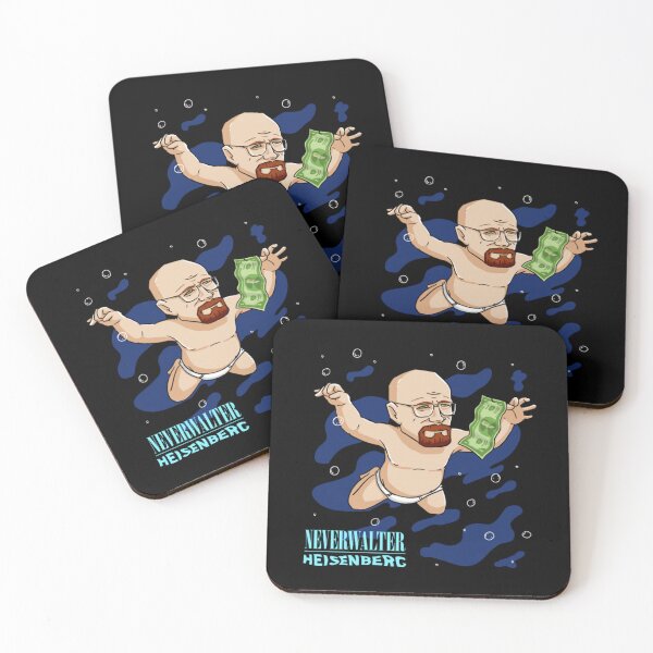 Item preview, NeverWalter Heisenberg - 90s Rock Album Sarcastic Mashup designed and sold by MrGlayga.