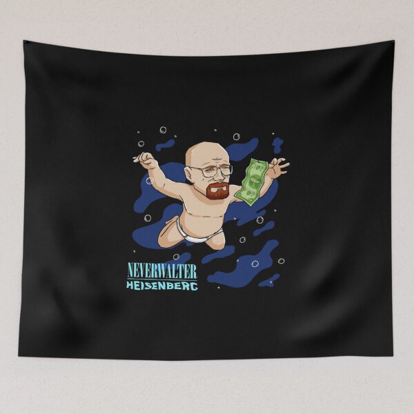 Item preview, NeverWalter Heisenberg - 90s Rock Album Sarcastic Mashup designed and sold by MrGlayga.