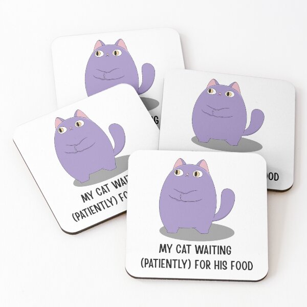 Item preview, My Cat Waiting (Patiently) For His Food designed and sold by CarefulCreation.