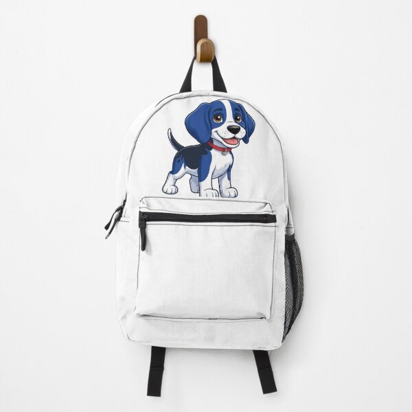 Item preview, Cute Blue Puppy Cartoon Animal Portrait designed and sold by Golden Threads Studio.