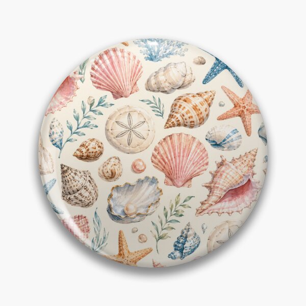 Item preview, Coastal Seashell Collection Pattern designed and sold by Aramdesing.