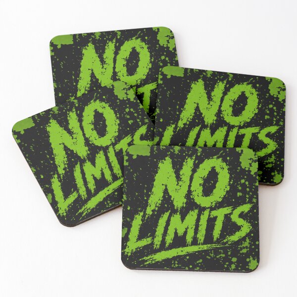 Item preview, No Limits Grunge Green Motivational Street Art Poster designed and sold by riki2365.