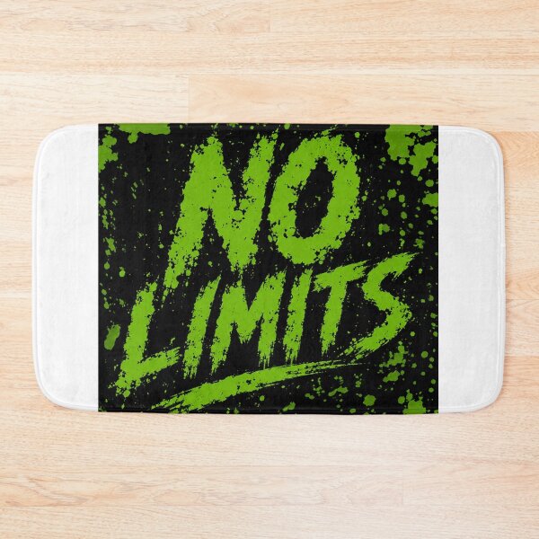 Item preview, No Limits Grunge Green Motivational Street Art Poster designed and sold by riki2365.