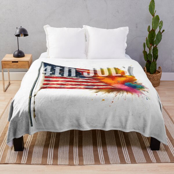 Item preview, 4th of July Patriotic American Flag Splash T-Shirt designed and sold by RVJdesigns.