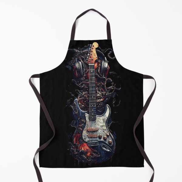 Item preview, rock guitar flames headphones | dejco.art domin designed and sold by dejco.art.