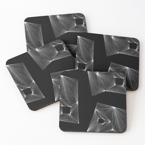 Item preview, Faceted Crystal Prism — Geometric Abstract Line Art designed and sold by SaharArtwork.