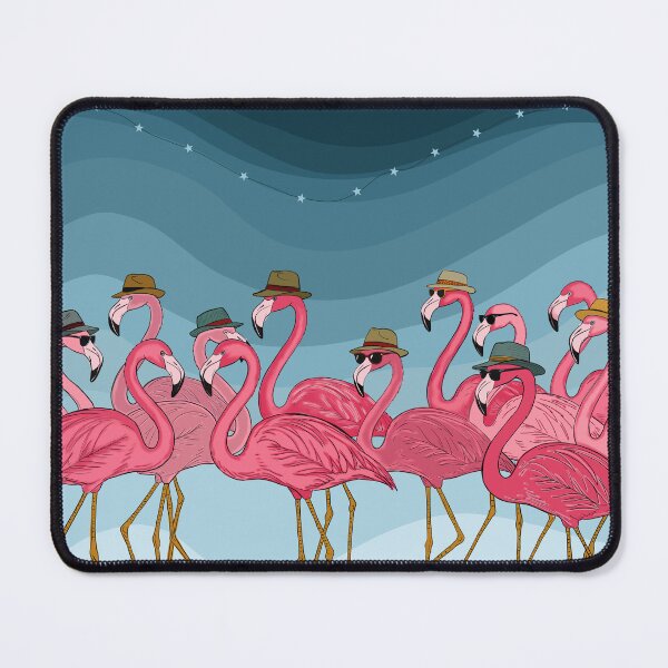 Item preview, A glamour of flamingos designed and sold by The Curious Cow.