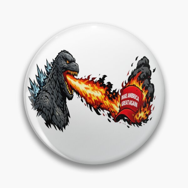 Item preview, Godzilla roasts maga designed and sold by Antifascist.