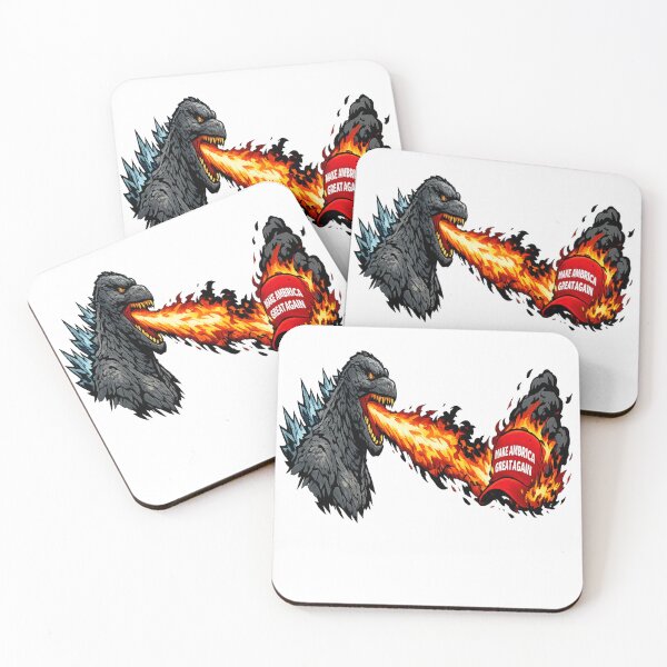 Item preview, Godzilla roasts maga designed and sold by Antifascist.