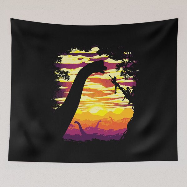 Item preview, Treetop Giants - Vintage Dinosaur Sunset Silhouette designed and sold by MrGlayga.