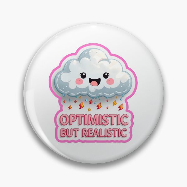 Item preview, Optimistic But Realistic Funny Cloud Rain designed and sold by MoodPeel_ .