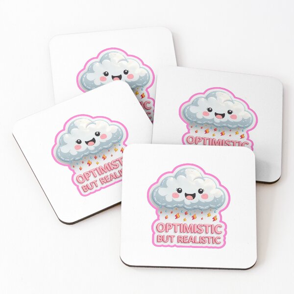 Item preview, Optimistic But Realistic Funny Cloud Rain designed and sold by MoodPeel_ .