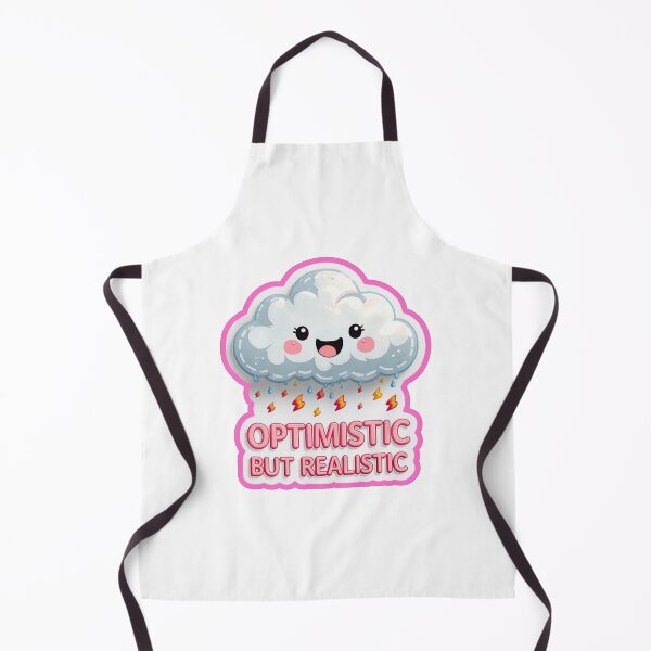 Item preview, Optimistic But Realistic Funny Cloud Rain designed and sold by MoodPeel_ .