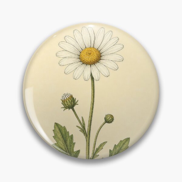 Item preview, Antique Wild Daisy Vintage Botanical Illustration designed and sold by NuvoraNest.