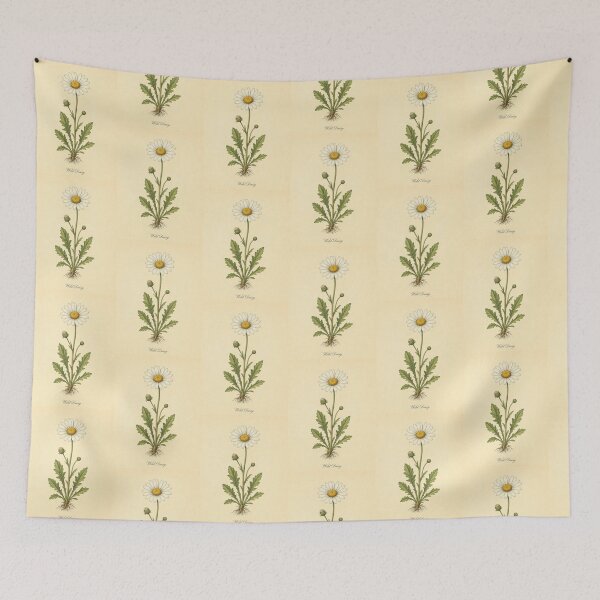 Item preview, Antique Wild Daisy Vintage Botanical Illustration designed and sold by NuvoraNest.