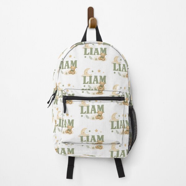 Item preview, Personalized Liam Name Nursery Art Teddy Bear Sage designed and sold by GalaMine.