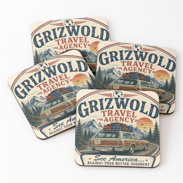 Item preview, Grizwold Travel Agency Retro Road Trip Vacation Shirt designed and sold by 18 Life Outlaw.