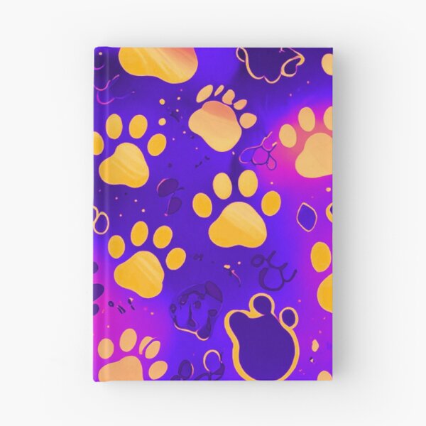 Item preview, Galaxy Neon Paw Print Pattern Aesthetic Design designed and sold by IMuDesigner.
