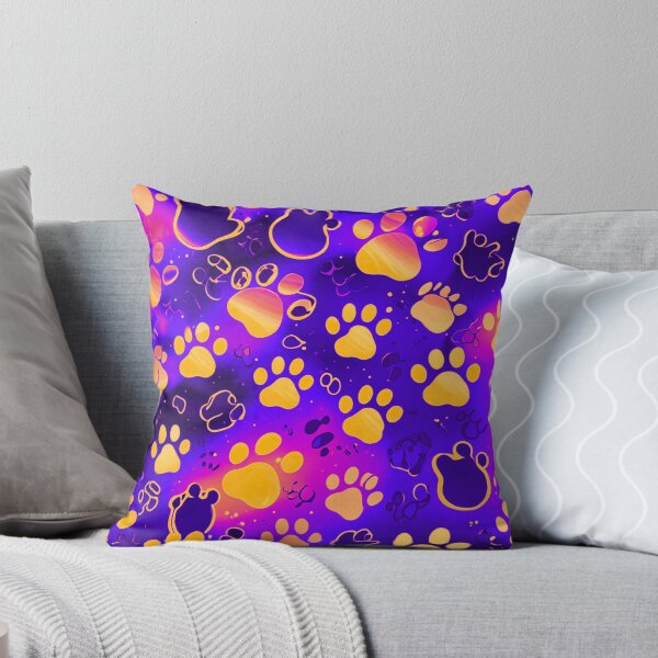 Item preview, Galaxy Neon Paw Print Pattern Aesthetic Design designed and sold by IMuDesigner.