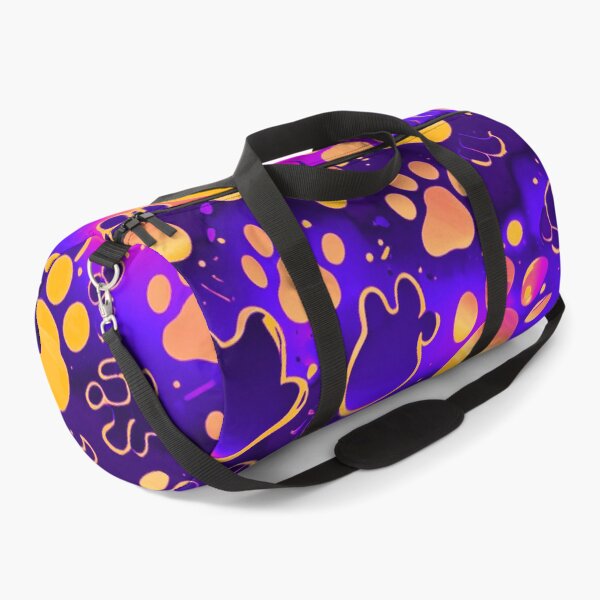 Item preview, Galaxy Neon Paw Print Pattern Aesthetic Design designed and sold by IMuDesigner.