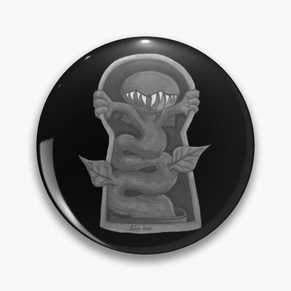 Item preview, Black And White Venus Flytrap Escaping Through The Keyhole designed and sold by Grimmlar.