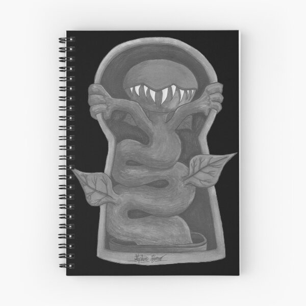 Item preview, Black And White Venus Flytrap Escaping Through The Keyhole designed and sold by Grimmlar.