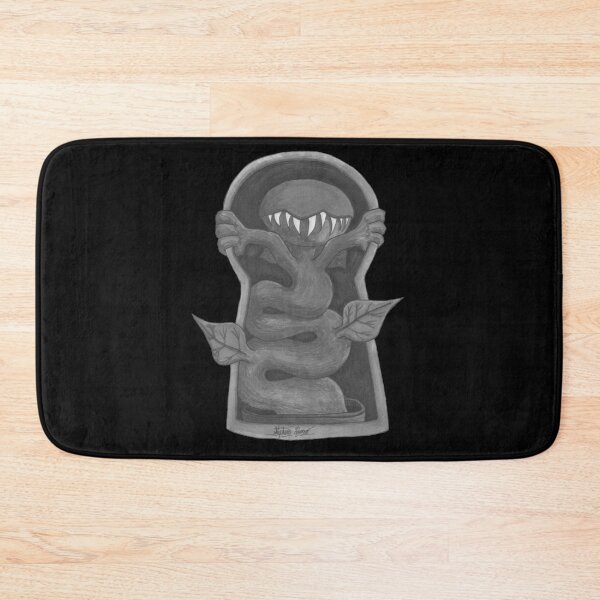 Item preview, Black And White Venus Flytrap Escaping Through The Keyhole designed and sold by Grimmlar.