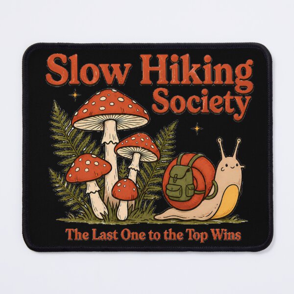 Item preview, Slow Hiking  - Mushroom Snail -Funny Hiking Humor Aesthetic Design designed and sold by Trinidesigns123.