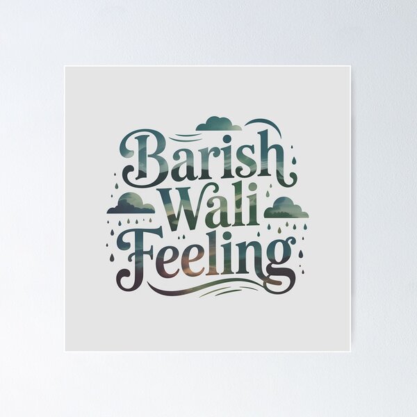 Item preview, Barish Wali Feeling – Cozy Desi Monsoon Aesthetic Design designed and sold by Swati Art Shop.