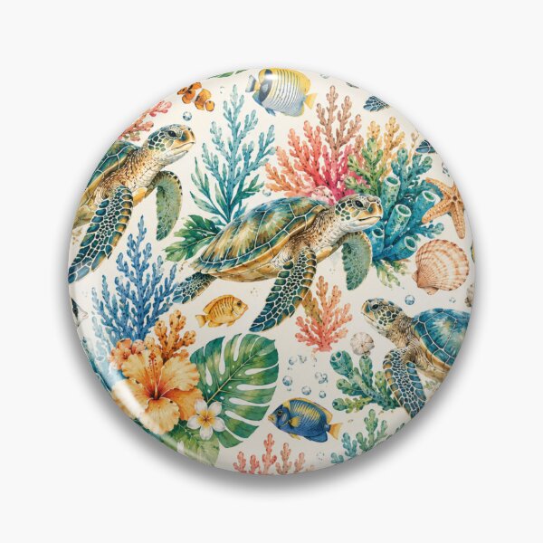 Item preview, Ocean Turtle Tropical Pattern designed and sold by Aramdesing.