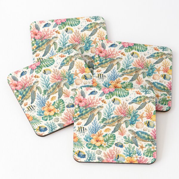Item preview, Ocean Turtle Tropical Pattern designed and sold by Aramdesing.